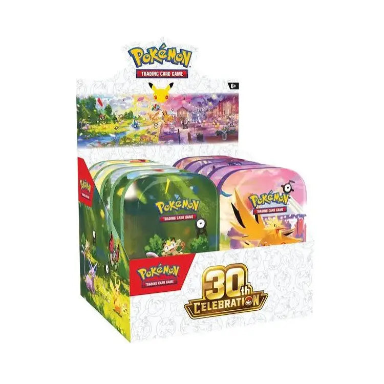 Pokémon TCG: 30th Celebration Mini Tin Display