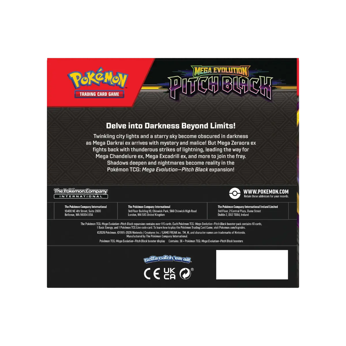 Pokémon Pitch Black Booster Box